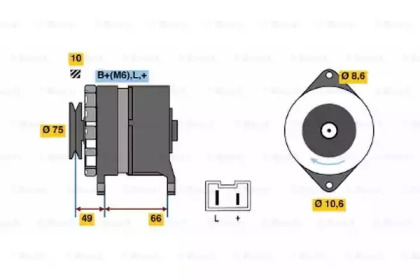 Генератор BOSCH 0 986 034 851