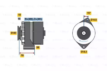 Генератор BOSCH 0 986 035 010