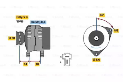 Генератор BOSCH 0 986 035 231