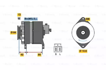 Генератор BOSCH 0 986 035 371