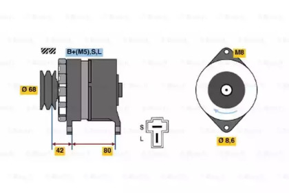 Генератор BOSCH 0 986 035 431