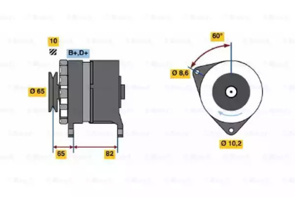 Генератор BOSCH 0 986 035 670