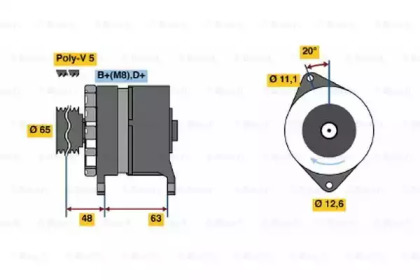 Генератор BOSCH 0 986 035 710