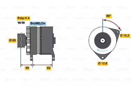 Генератор BOSCH 0 986 035 720