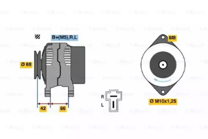 Генератор BOSCH 0 986 035 851