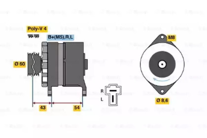 Генератор BOSCH 0 986 036 441