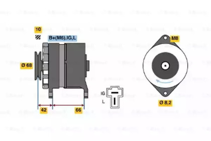 Генератор BOSCH 0 986 036 501