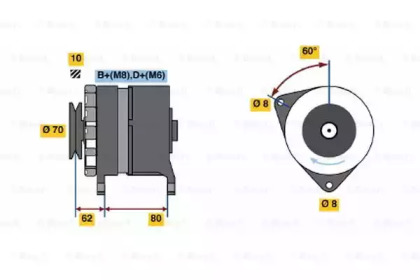 Генератор BOSCH 0 986 036 770