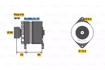 Генератор BOSCH 0 986 036 880