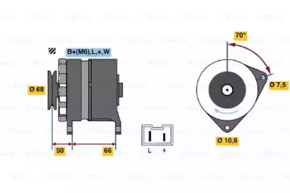 Генератор BOSCH 0 986 036 901