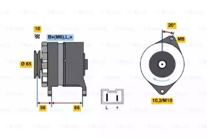 Генератор BOSCH 0 986 037 321