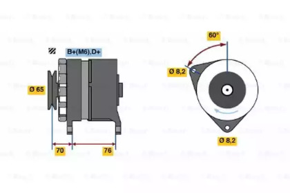 Генератор BOSCH 0 986 037 460