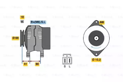 Генератор BOSCH 0 986 037 521