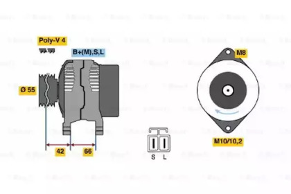 Генератор BOSCH 0 986 037 651