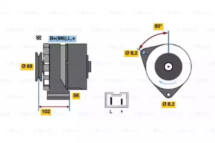 Генератор BOSCH 0 986 037 781