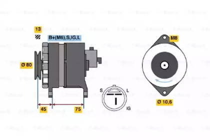 Генератор BOSCH 0 986 037 831