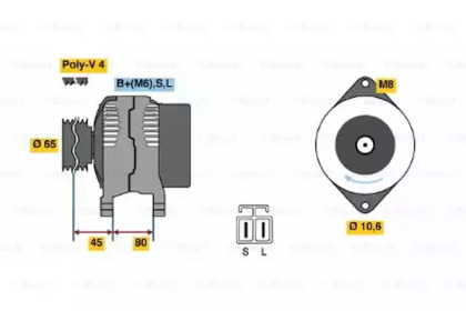 Генератор BOSCH 0 986 038 041