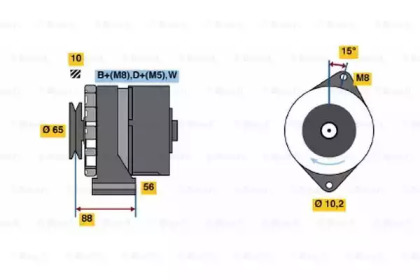 Генератор BOSCH 0 986 038 080