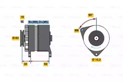 Генератор BOSCH 0 986 038 300