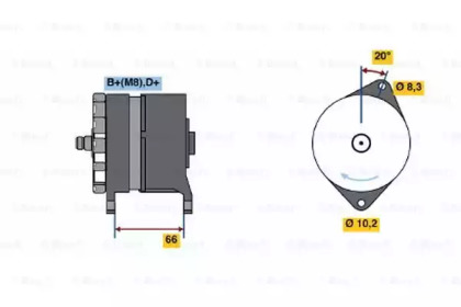 Генератор BOSCH 0 986 038 351