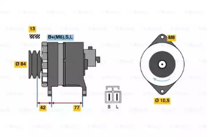 Генератор BOSCH 0 986 038 501