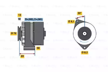 Генератор BOSCH 0 986 038 641