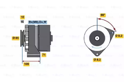 Генератор BOSCH 0 986 039 120