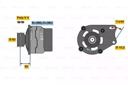 Генератор BOSCH 0 986 039 471