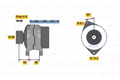 Генератор BOSCH 0 986 039 851