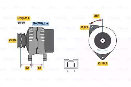 Генератор BOSCH 0 986 039 991