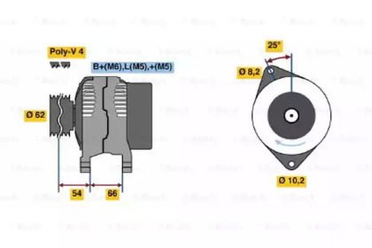 Генератор BOSCH 0 986 040 011