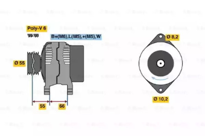 Генератор BOSCH 0 986 040 241