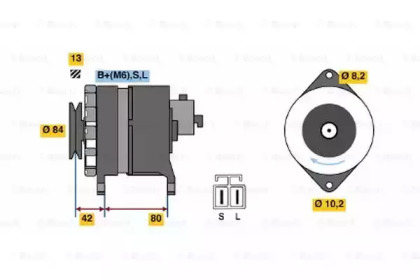 Генератор BOSCH 0 986 040 581