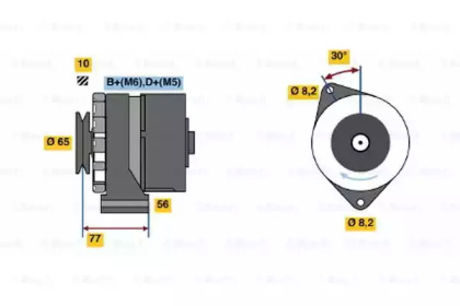 Генератор BOSCH 0 986 041 600