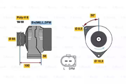 Генератор BOSCH 0 986 041 990