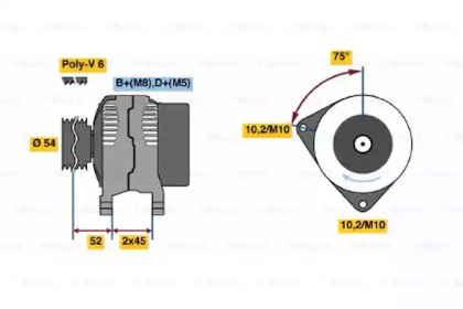 Генератор BOSCH 0 986 042 081