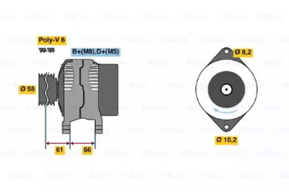 Генератор BOSCH 0 986 042 171