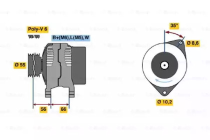 Генератор BOSCH 0 986 042 211