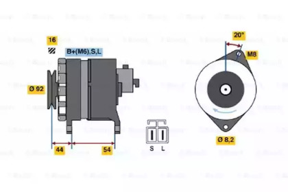 Генератор BOSCH 0 986 042 241