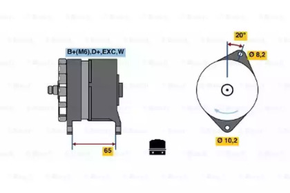 Генератор BOSCH 0 986 042 251