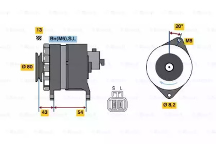 Генератор BOSCH 0 986 042 311