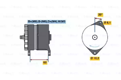 Генератор BOSCH 0 986 042 350