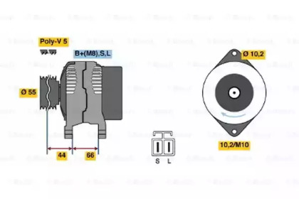 Генератор BOSCH 0 986 042 921