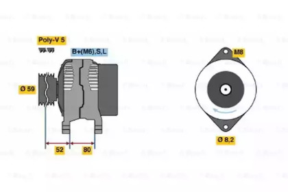 Генератор BOSCH 0 986 042 961