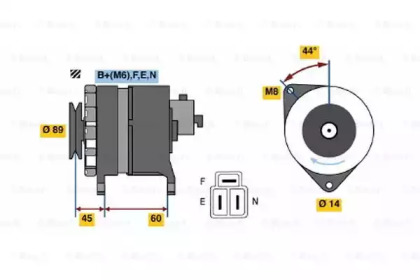 Генератор BOSCH 0 986 042 981