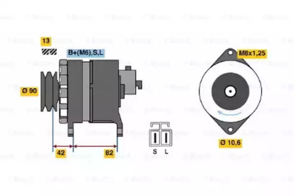 Генератор BOSCH 0 986 044 290