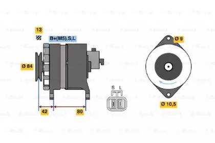 Генератор BOSCH 0 986 045 631