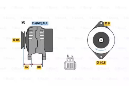 Генератор BOSCH 0 986 045 651