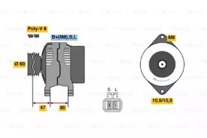 Генератор BOSCH 0 986 045 671