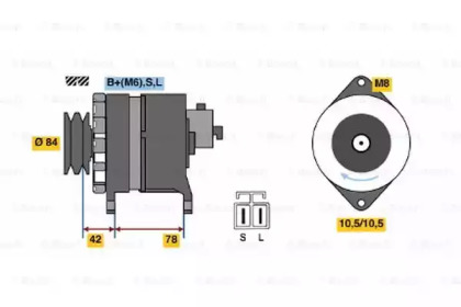 Генератор BOSCH 0 986 046 431